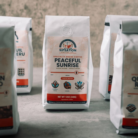 SipSation Coffee Co. Specialty Grade Coffee Peaceful Sunrise