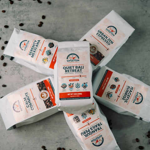 SipSation Coffee Co. Specialty Grade Coffee Quiet Bali Retreat